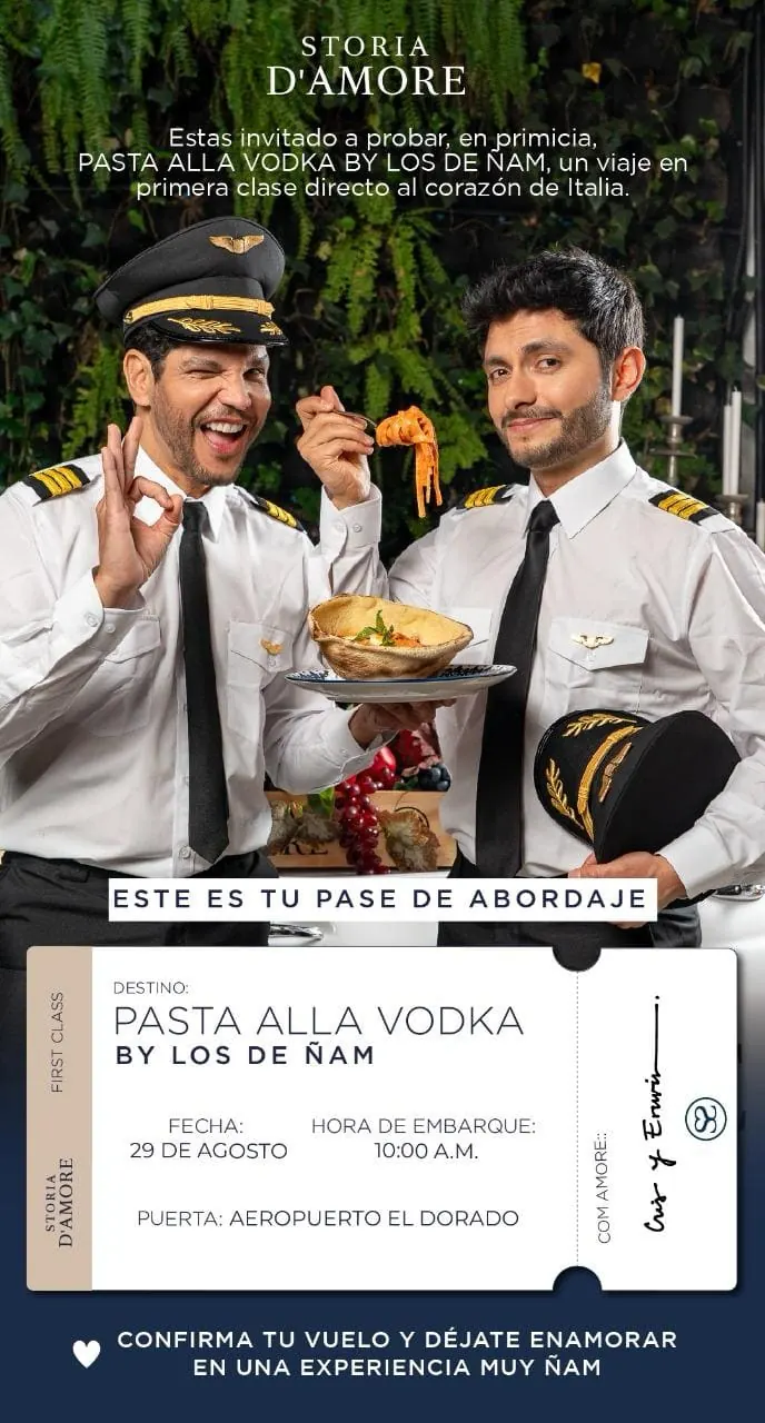 Storia D'Amore — Pasta Alla Vodka by Los de Ñam, campaña pase de abordaje