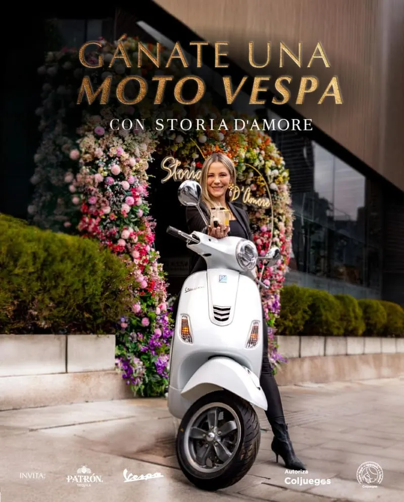 Storia D'Amore — Gánate una Moto Vespa, campaña promocional