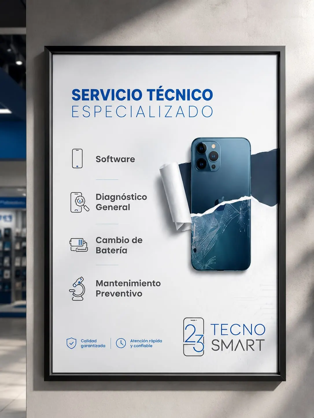TecnoSmart — Poster servicio técnico especializado